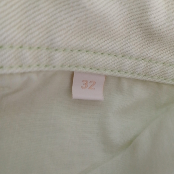 ULLA‎ JOHNSON The Elodie Pistachio Wide Leg Jeans - Picture 9 of 12